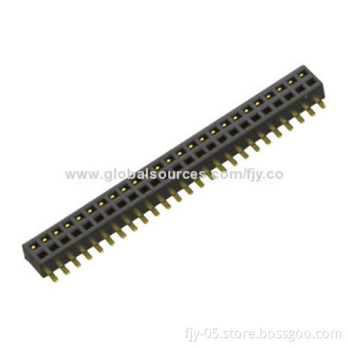 1.27mm Female Header, Dual-row, 2.0mm SMT Base